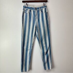 American Eagle‎ Conductor Stripe Mom Jeans Size 00R